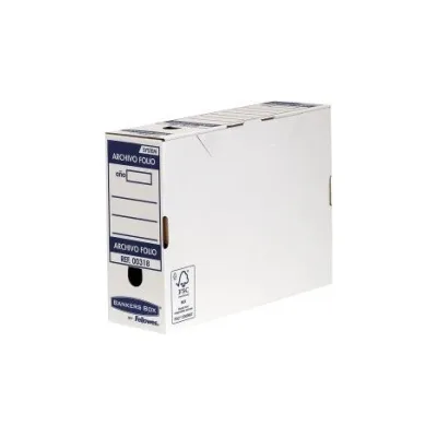 Fellowes Bankers Box Scatola di archiviazione automatica Folio 100mm Assemblaggio automatico Fastfold Certificato FSC