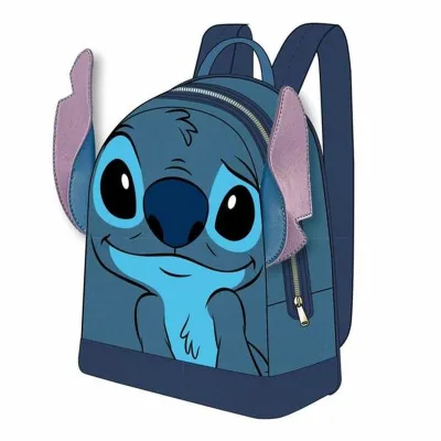 Zaino Scuola Stitch Azzurro 22 x 25 x 11 cm