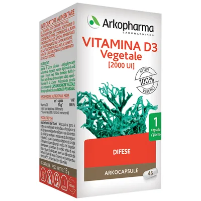 Arkocapsule Vitamina D3 Vegetale Confezione 45 Capsule