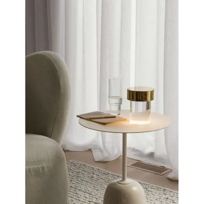Flos Lampada da tavolo ricaricabile Last Order Fluted in diverse finiture