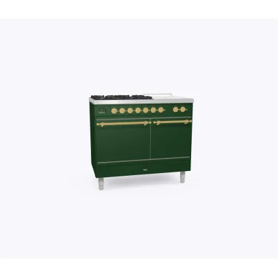 Ilve Cucina PD10N da incasso Nostalgie PD10SQNE3 doppio forno cieco e piano cottura 4 fuochi con coupe de feu da 100 cm - IN PROMOZIONE FINO AL 6/07