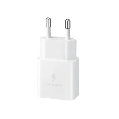 SAMSUNG CELLULARI CHARGER 15W TYPEC WHITE NO CAVO EP-T1510NWEGEU