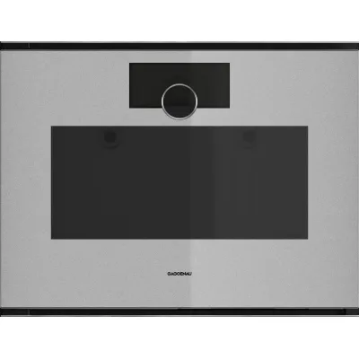 Gaggenau Forno a vapore con cerniera a sinistra da incasso GS221130 finitura Gaggenau Sterling da 60 cm