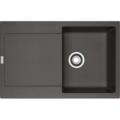 PRONTA CONSEGNA - Franke: Lavello una vasca con gocciolatoio Maris Incasso MRG 611 114.0714.165 finitura grigio ardesia da 78x50 cm