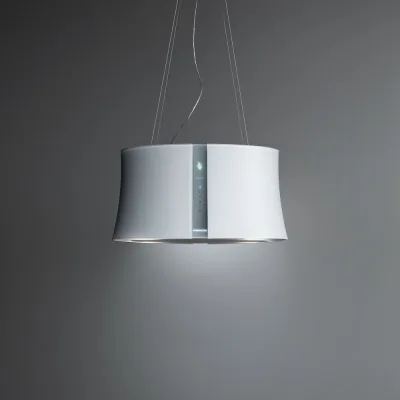 Falmec Cappa a isola Zephiro E.ion finitura bianco da 67 cm - 450 m3/h