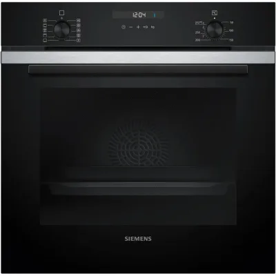 Siemens Forno da incasso HB237GES3 finitura inox e vetro nero da 60 cm - PROMOZIONE ATTIVA FINO AL 19/10