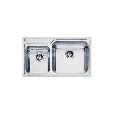 PRONTA CONSEGNA - Franke: Lavello due vasche Galassia GAX 620 101.0017.507 finitura inox satinato da 86x50 cm