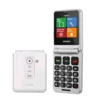 BRONDI FLIPPER DUAL SIM 2.4" CLAMSHELL FLIP ATTIVO 3 PULSANTI ACCESSO RAPIDO 9 MEMORIE PER CHIAMATE RAPIDE USB-C ITALIA WHITE ME