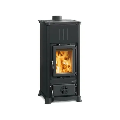 La Nordica Stufa a legna EMILIANA.165 STEEL 3009230 finitura nero antracite