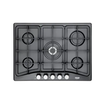 De Longhi Piano cottura a gas PFA 57 GH finitura antracite da 68 cm