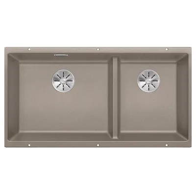 Blanco | Lavello due vasche SUBLINE 480/320-U 1519482 finitura tartufo da 85.5x46 cm - Sottotop