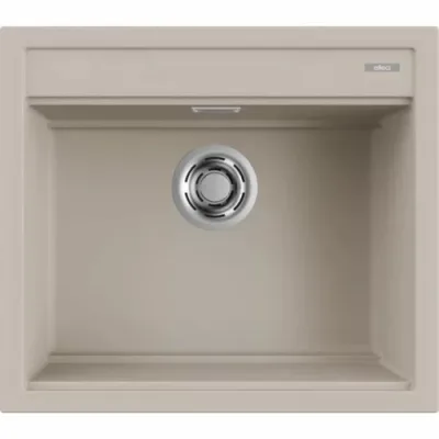Elleci Lavello una vasca BEST 105 LKB10595 finitura composito K95 champagne da 57x51 cm