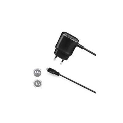 CELLY WALL CHARGER MICROUSB 5W BLACK TCMICRO