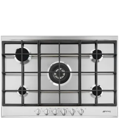 Smeg Piano cottura a gas P272XGH finitura inox da 72.5cm - IN PROMOZIONE FINO AL 30/06
