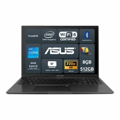 ASUS Vivobook 16 X1605ZA-MB989 Intel Core i5-1235U 8GB Intel UHD Graphics SSD 512GB 16'' WUXGA FreeDos Tastiera retroilluminata