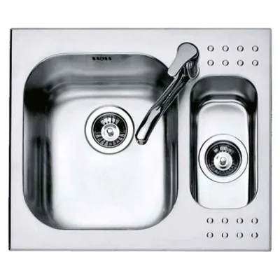 Barazza Lavello una vasca con vaschetta B_SELECT 1IS6060 finitura inox satinato da 58.5x50 cm - IN PROMOZIONE FINO AL 6/07