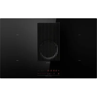 PRONTA CONSEGNA - Elica Piano cottura a induzione con cappa aspirante integrata NIKOLATESLA PRIME S BL/A P/83 PRF0185059 in vetro nero da 83 cm