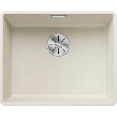 Blanco Lavello una vasca SUBLINE 500-F 1527169 finitura soft white da 52.7x42.7 cm - Filotop