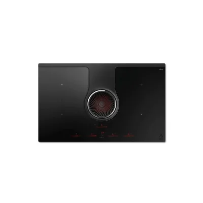 Elica Piano cottura a induzione con cappa NIKOLATESLA ONE HP EVO BL/A/83 PRF0196322 in vetro nero da 83 cm