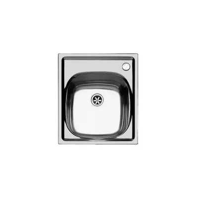 Foster Lavello una vasca 1144 001 finitura acciaio inox da 44x50 cm - Vasca a destra - IN PROMOZIONE FINO AL 30/06