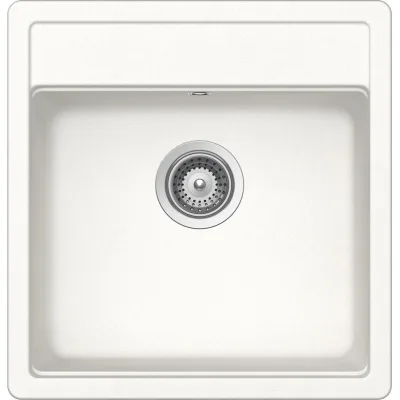 Schock Lavello una vasca NEMO N100XS NEMN100XS01 finitura bianco assoluto da 40.6x50.8 cm