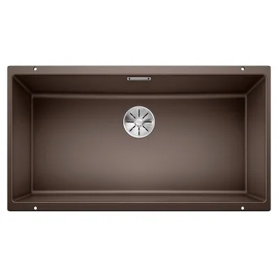 PRONTA CONSEGNA - Blanco | Lavello una vasca SUBLINE 800-U 1523150 finitura caffè da 83x46 cm - Sottotop