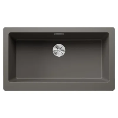 Blanco Lavello una vasca VINTERA XL 9-UF 1526800 finitura grigio vulcano da 89.6x51 cm - Filotop/Sottotop