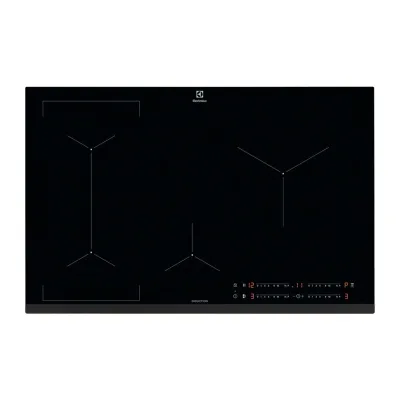 PRONTA CONSEGNA - Electrolux | Piano cottura a induzione Bridge EIL83443 in vetroceramica nero da 78 cm