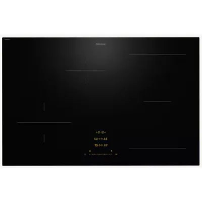 Miele Piano cottura a induzione Filotop/Appoggio KM 8482 FL in vetroceramica nero da 80 cm - RICHIEDERE PREVENTIVO
