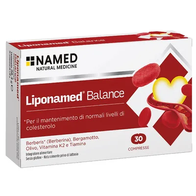 Liponamed balance 30 compresse senza glutine naturalmente privo di lattosio
