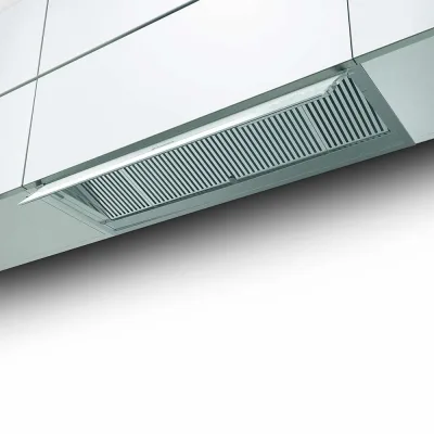 PRONTA CONSEGNA - Faber Cappa da incasso IN-NOVA ZERO DRIP A120 305.0626.531 finitura acciaio inox e vetro bianco da 120 cm