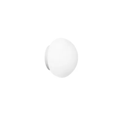 Applique da bagno in vetro bianco, lampadina G9, 14.6x11.5cm