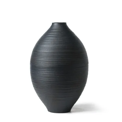 Adriani & Rossi Vaso bombato Giada in ceramica opaca