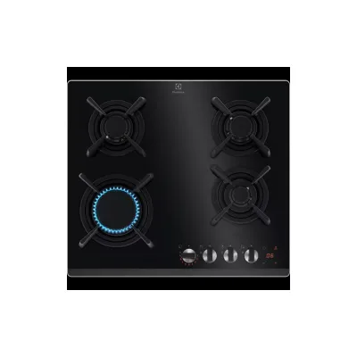 PRONTA CONSEGNA - Electrolux | Piano cottura a gas KGG643753K finitura vetro nero da 59 cm