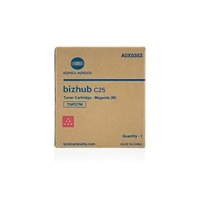 TONER ORIGINALE KONICA MINOLTA TNP-27M A0X5353 MAGENTA Bizhub C25