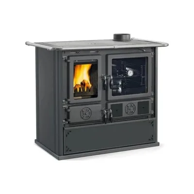 La Nordica Stufa a legna ROSA VST.16 STEEL 3003480 finitura nero antracite