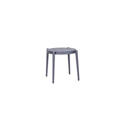 Unopiù Tavolino rotondo fisso LUCE in alluminio da Ø45 cm - IN PROMOZIONE FINO AL 6/07