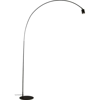 Piantana in metallo nero con diffusore orientabile, 1 luce GU10, 185x224cm