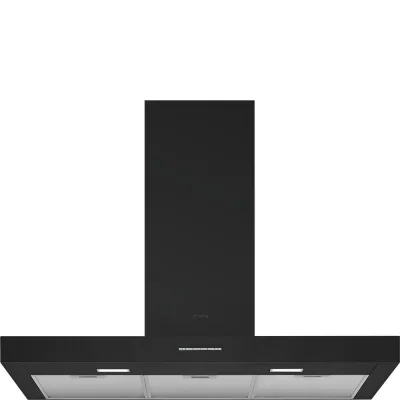 Smeg S Cappa a parete KBT900NE finitura nero da 90 cm