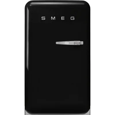 Smeg Frigorifero monoporta con cerniere a sinistra a libera installazione FAB10HLBL6 finitura nero da 55 cm