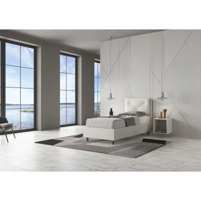 Ityhome Letto singolo Appia in similpelle da 80 cm