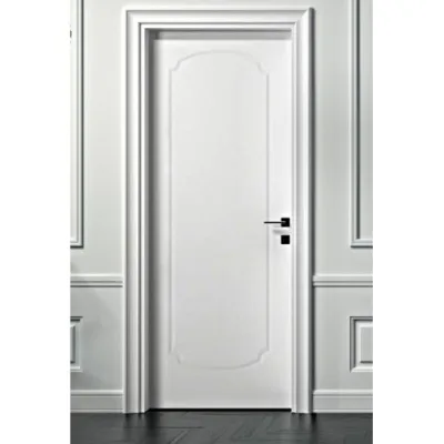 PORTA INTERNA CON ANTA SAGOMATA SHABBY ROMA 4 con cornici in legno e laccata a battente