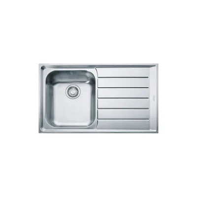 Franke: Lavello una vasca con gocciolatoio a destra Neptune NEX 611 101.0040.731 finitura inox satinato da 86x51 cm