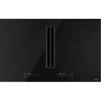 Franke: Piano cottura a induzione con cappa integrata Mythos FMY 8362 S HI 340.0731.872 finitura nero da 83 cm