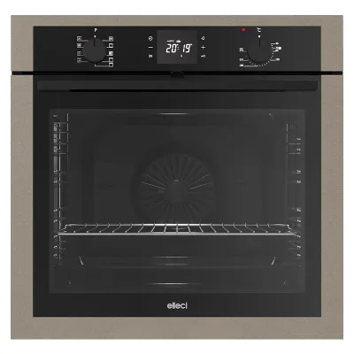 PRONTA CONSEGNA - Elleci Forno elettrico termoventilato PLANO PLUS FGPP60243NS finitura G43 tortora da 60 cm