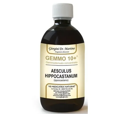 Gemoo 10+ Gemmoderivato Concentrato Ippocastano Liquido Analcolico Aesculus Hippocastanum Ippocastano 500 ml