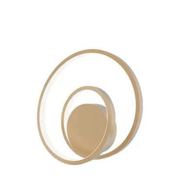 Applique LED oro a spirale moderno, 15W, CCT, 30x30cm