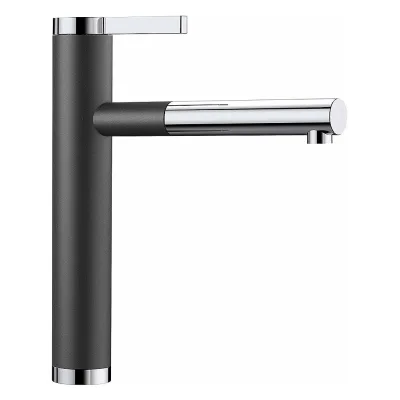 Blanco Miscelatore monocomando con doccetta estraibile LINEE-S 1518438 finitura antracite/cromato