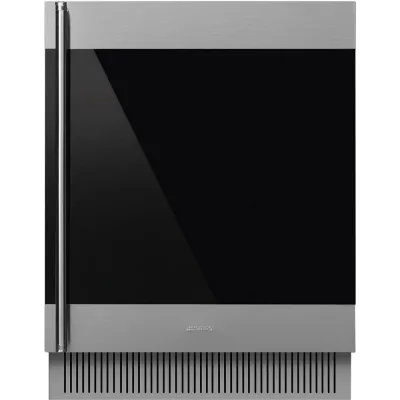Smeg Cantina vini sottotop CVI338RX3 finitura vetro silver da 60 cm - Cerniera a destra