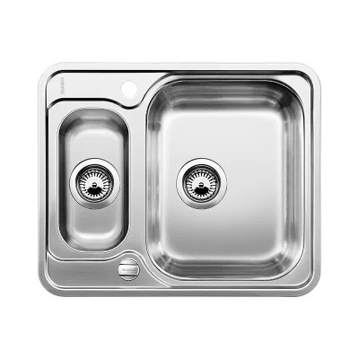 PRONTA CONSEGNA - Blanco | Lavello una vasca con vaschetta LANTOS 6-IF 1616676 in acciaio inox da 59.3x48.8 cm - Sopratop/Filotop